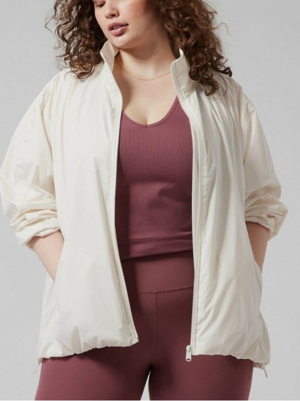 ATHLETA Sightseer Lace Jacket Magnolia White - Picture 3 of 6